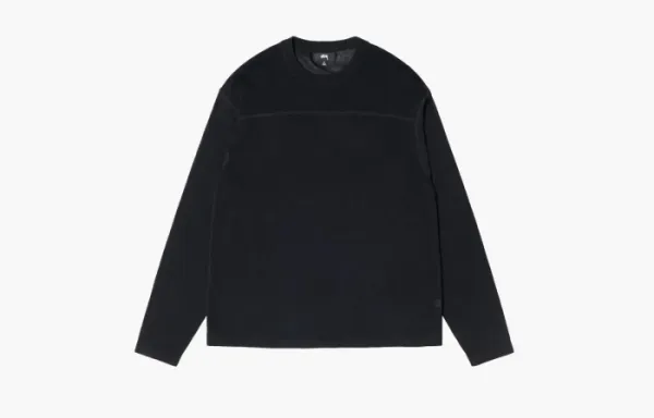 Stussy Lightweight Football Crew Black