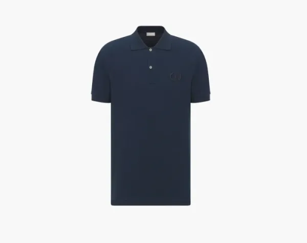 Dior CD Icon Polo Shirt Navy