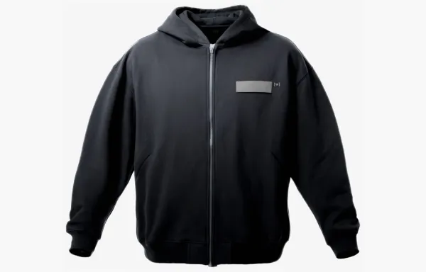 WYSION ZIP HOODIE BLACK