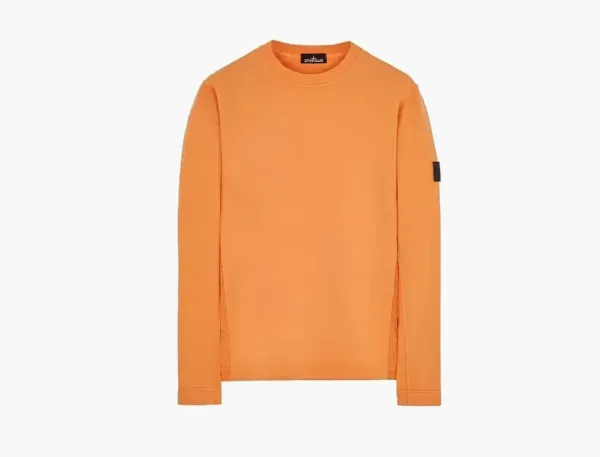 Stone Island Felpa Crewneck Sweatshirt Orange