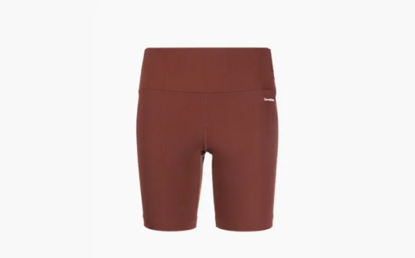 Sporty & Rich Logo Ribbed Biker Shorts WMNS Red