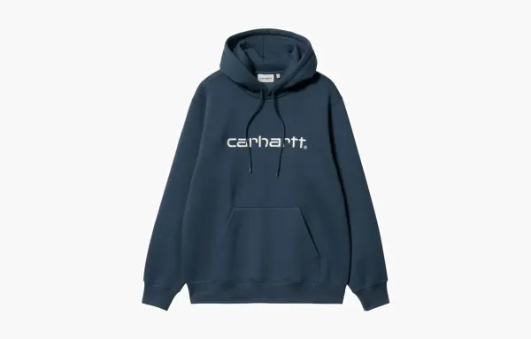 Carhartt WIP Script Logo Hoodie Blue