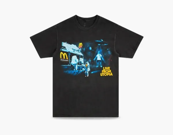 Travis Scott Cactus Jack Live From Utopia Tee Black