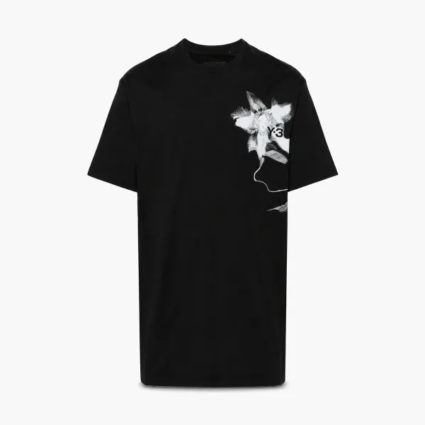 Y-3 Graphic Print Tee Black