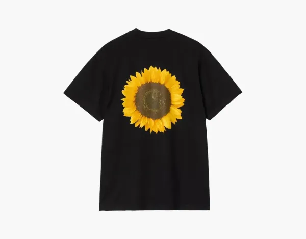 Carhartt WIP Sunflower Back Print T-Shirt Black