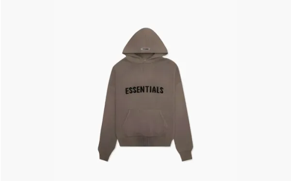 Fear of God Essentials FW20 Knit Hoodie Taupe