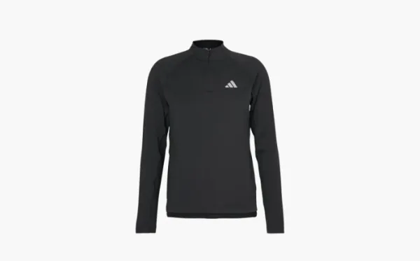 Adidas Gym+ Training 1/4-Zip Long Sleeve T-Shirt Black