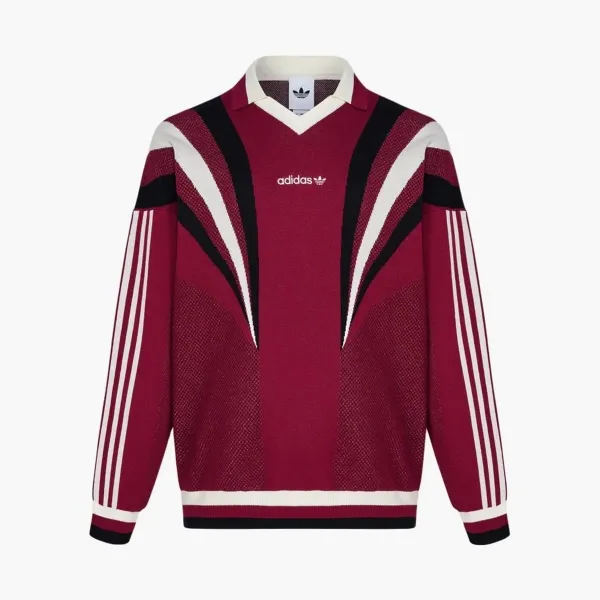 Adidas Originals Santiago Knit Sweatshirt Maroon