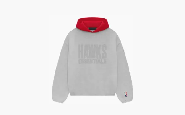Fear of God Essentials x NBA Atlanta Hawks Hoodie Grey Red