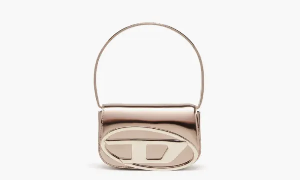 Diesel 1DR Shoulder Bag Mirrored Leather Bronze