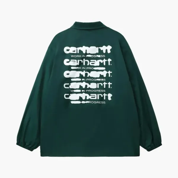 Carhartt WIP Print Coach Overshirt Green