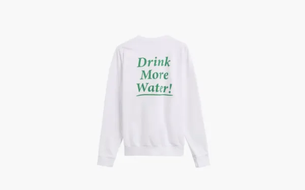 Sporty & Rich Drink More Water Unisex Sweatshirt  White