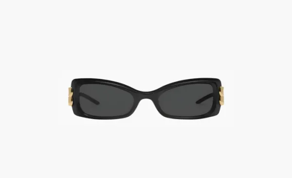 Gentle Monster Metal Acetate Cat Eye Sunglasses Women Black