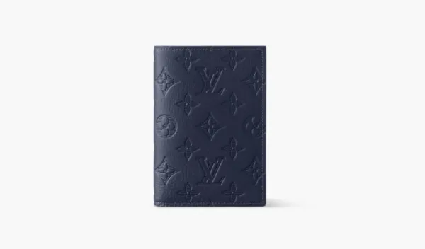 Louis Vuitton Passport Cover Monogram Navy Blue