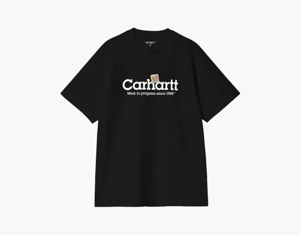 Carhartt WIP Label Script T-Shirt Black