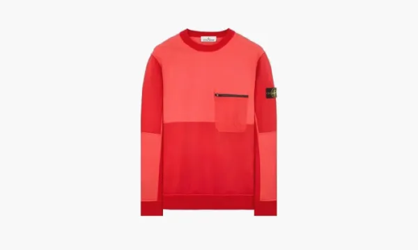Stone Island Lightweight Cotton Sweatshirt Red