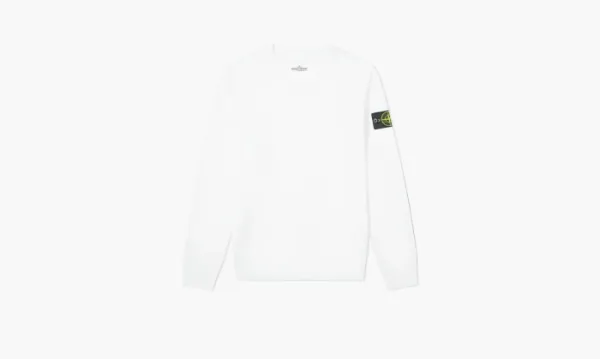 Stone Island Garment Dyed Crew Neck Sweat White