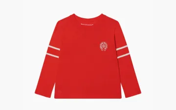 Chrome Hearts 33 Horseshoe Logo Long Sleeve Red