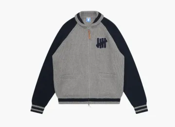 UNDEFEATED Knit Varsity Jacket Grey