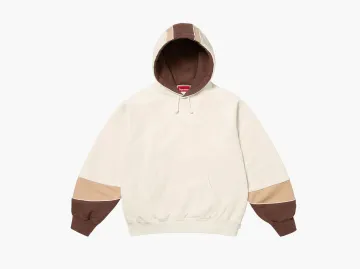 Supreme Paneled Hooded Sweatshirt Natural