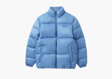 Carhartt WIP Stand Collar Quilted Down Puffer Jacket Blue