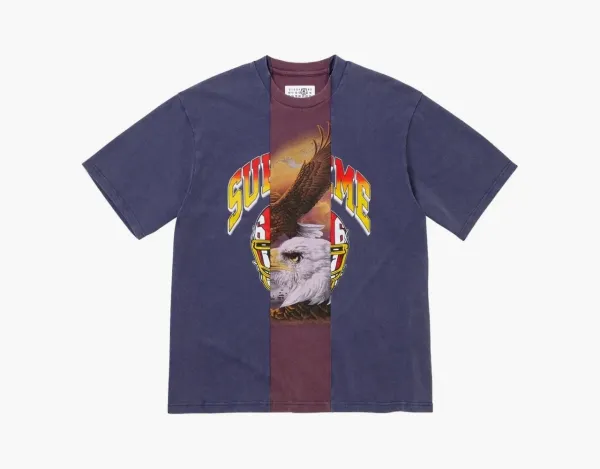 Supreme x MM6 Maison Margiela Split Short-Sleeve Top Navy