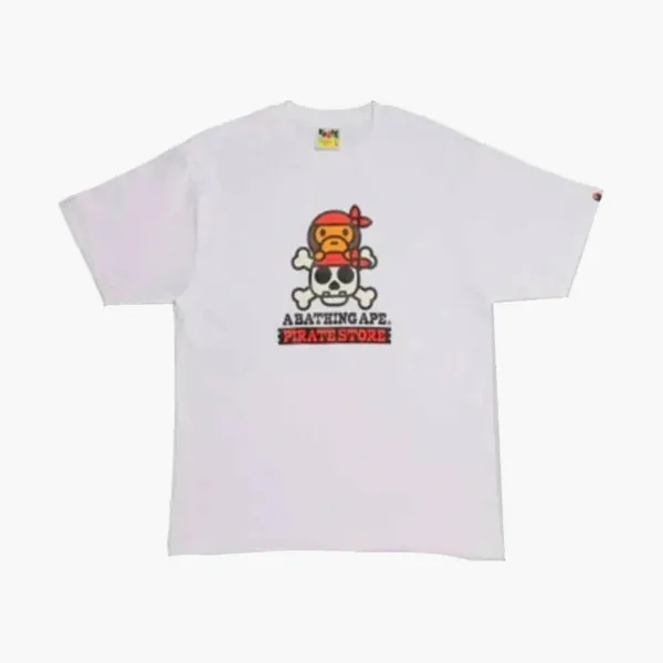 A Bathing Ape Pirate Store Milo Tee White
