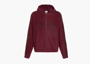 Adidas Originals Crafted Hoodie Jacket Collegiate Burgundy
