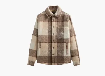 Kith Brushed Plaid Sheridan Shirt Jacket Canvas