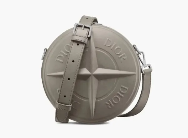 Dior x Stone Island Round Bag Grey