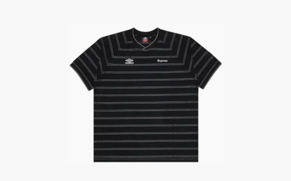 Supreme x Umbro Stripe Soccer Jersey Black