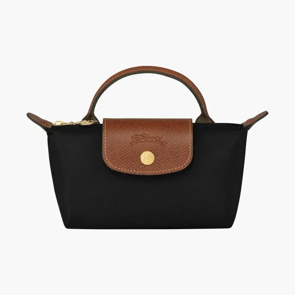 Longchamp Le Pliage Original Pouch With Handle Black