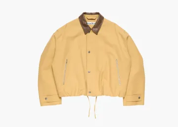Acne Studios Twill Bomber Jacket Sand Beige
