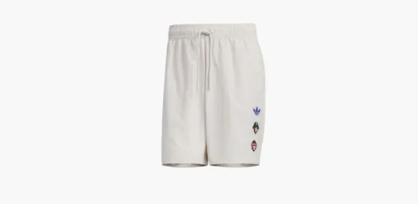 Adidas Originals x Monkey Kingdom Woven Shorts White