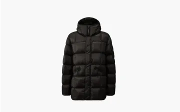 C.P. Company D.D. Shell Hooded Long Down Jacket Black