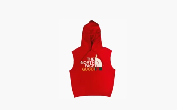 Gucci x The North Face Sleeveless Sweatshirt Red