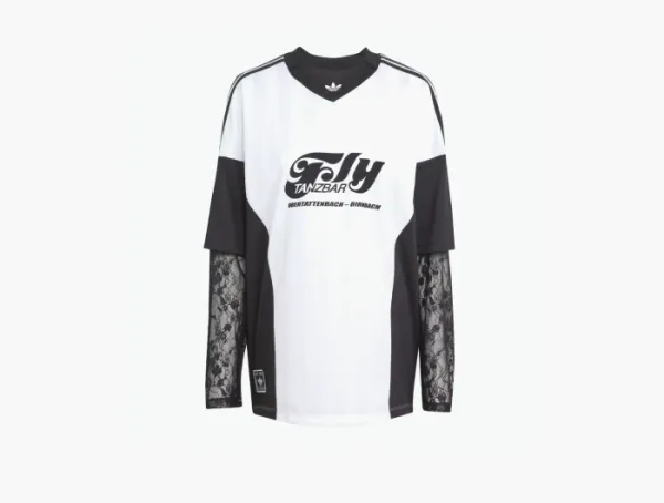 Adidas Originals Long Sleeve Lace Jersey White / Black