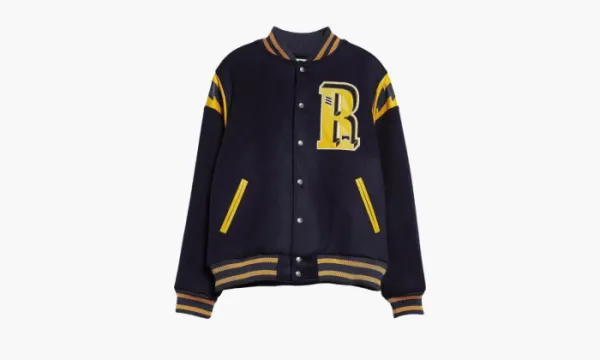 RHUDE American Spirit Lighting Bomber Jacket Navy / Mustard Yellow