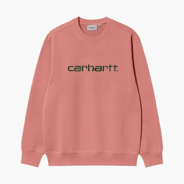 Carhartt WIP Sweatshirt Rose Pink Logo