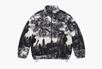 Supreme New York Fleece Jacket White