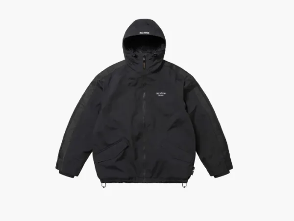 Supreme GORE-TEX Stripe Hooded Jacket Black