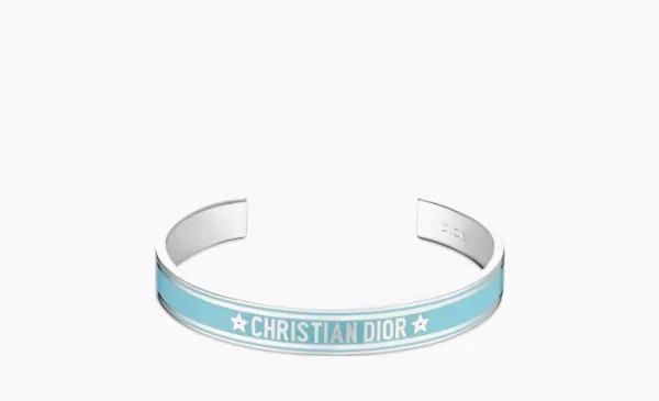 Dior Metal Bangles WMNS Light Blue Silver
