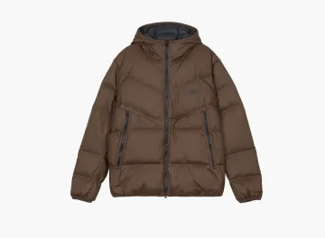 Nike Hooded Puffer Jacket Brown