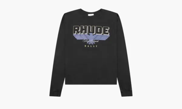 RHUDE Hope Ranch Long-sleeve Tee Vintage Black