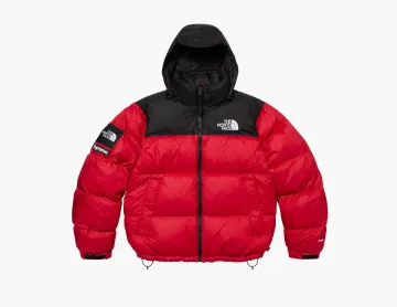 Supreme x The North Face Nuptse Jacket Red