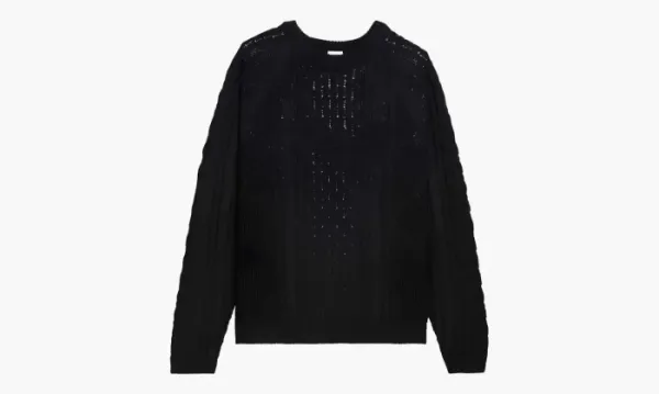Nike Cable Knit Sweater Black