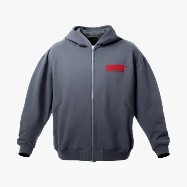 WYSION ZIP HOODIE GREY