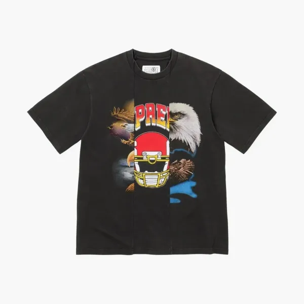 Supreme x MM6 Maison Margiela Split Short-Sleeve Top Black