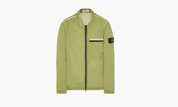 Stone Island Cotton Zipped Jacket Green