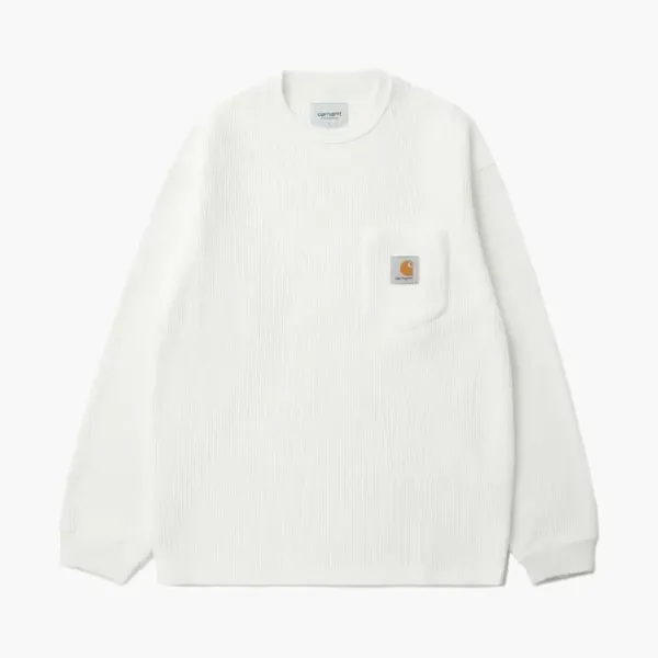 Carhartt WIP Pocket Long-Sleeve T-Shirt White